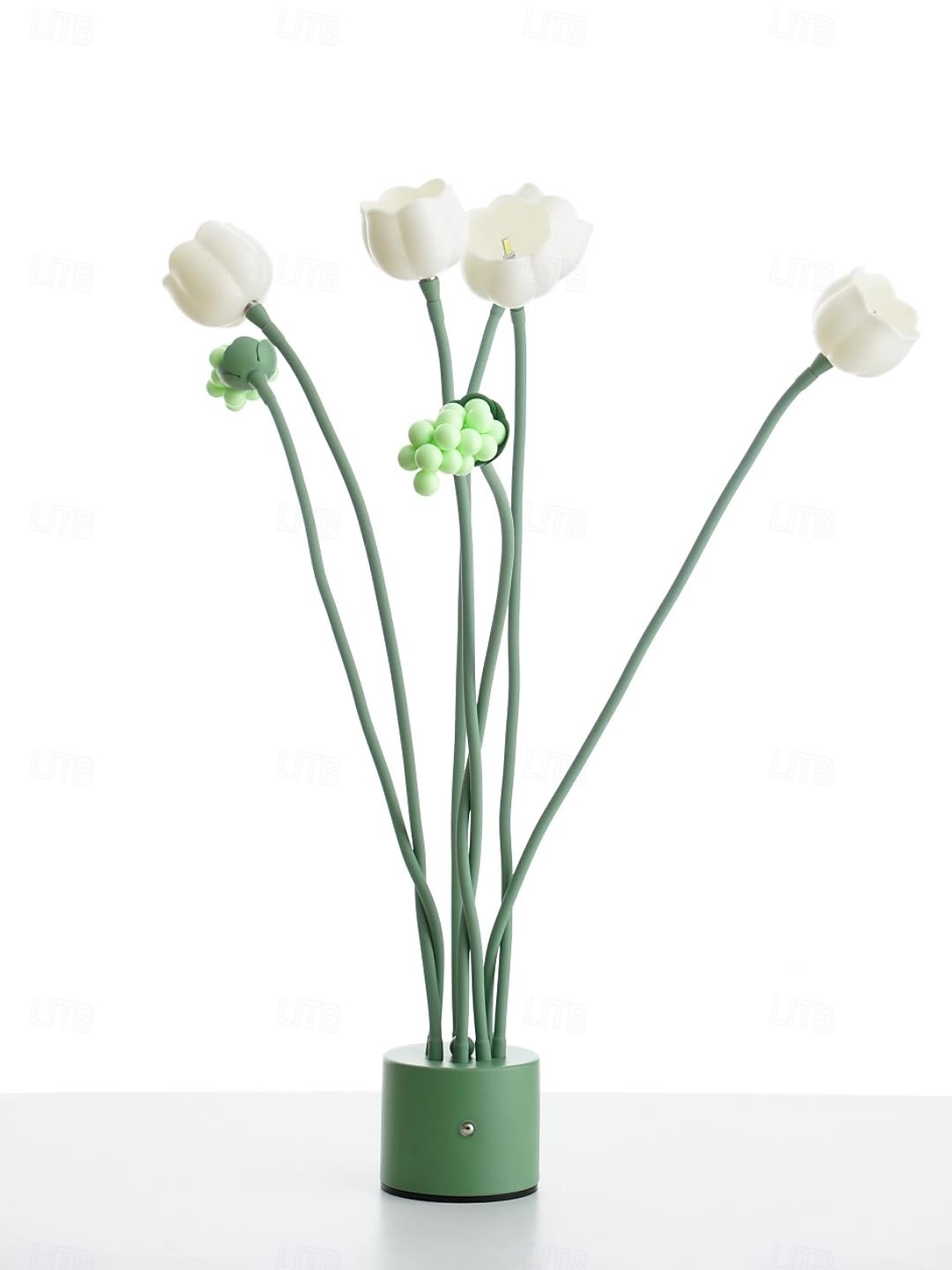 LED-blomsterbordlampe valentinsdag skrivebordslampe bryllup bursdagsfest hjem soverom nattlys usb-drevet avtakbar valentinsdag 2025 - $117.99 –P7