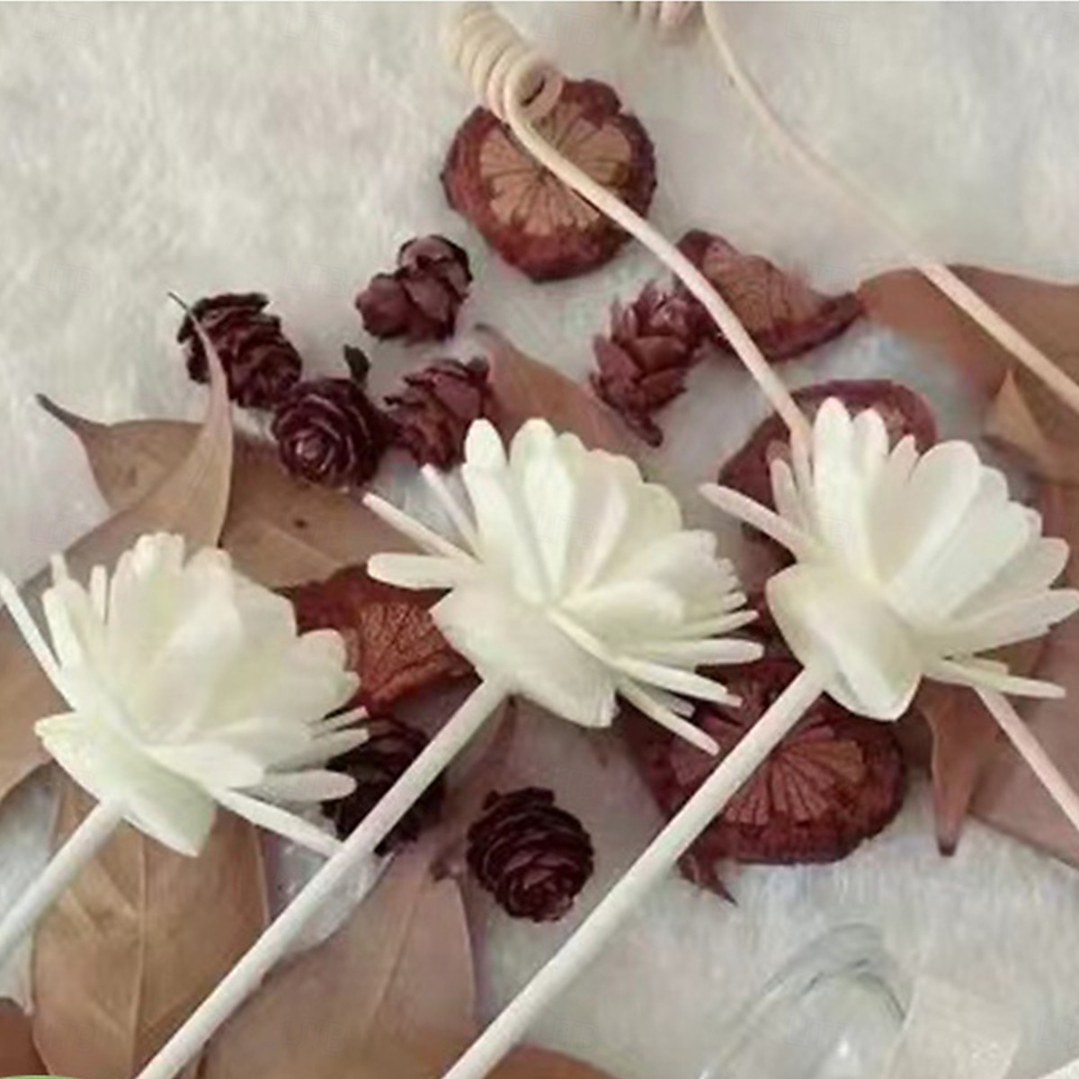 Diffusore di deodorante per ambienti a forma di fiore artificiale, decorazione ad espansione di profumo non infiammabile, diffusore di fragranze in PE per casa, soggiorno, bagno, matrimonio, del 2025 a $4.99 –P9