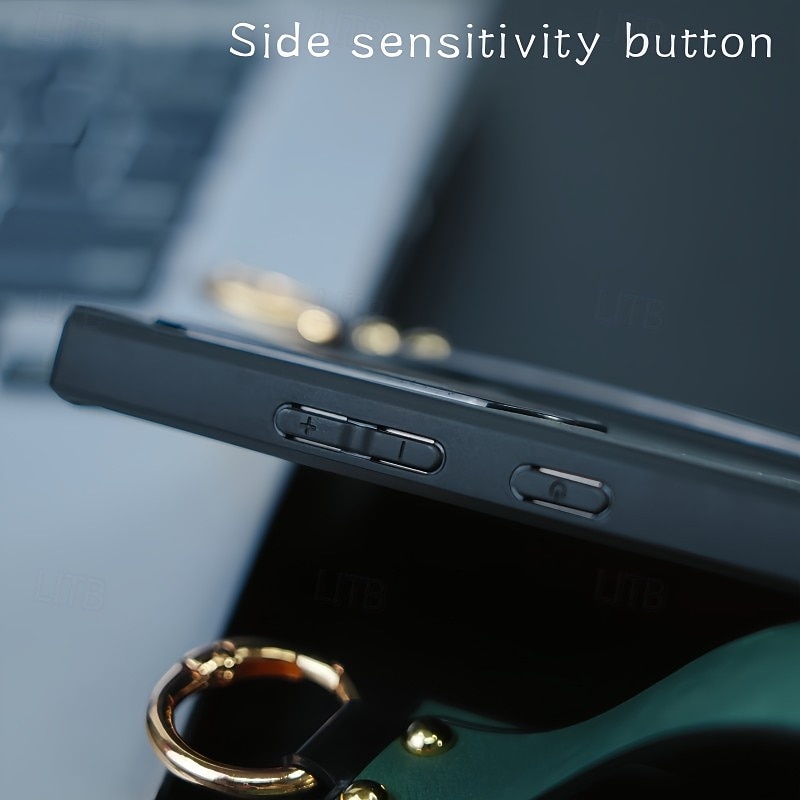 Phone Case For Apple AirTag S25 S24 S23 Ultra Plus S22 Back Cover Ring Holder with Wrist Strap Shockproof TPU PC PU Leather 2025 - $10.99 –P8