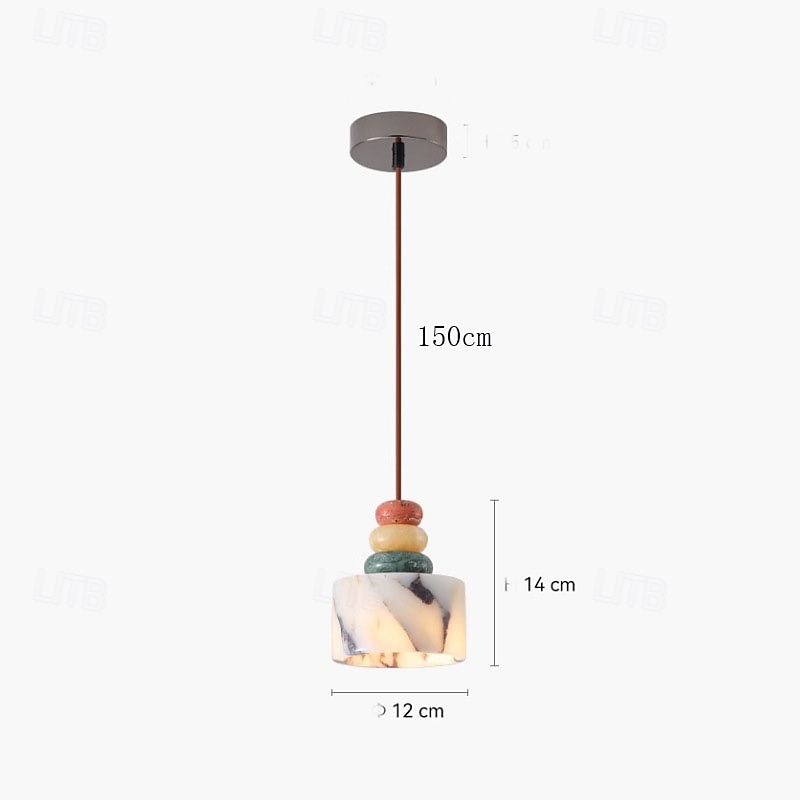 12 cm Hängelaternen-Design Pendelleuchte Marmor Galvanisiert Modern 110-120V 220-240V 2025 - $175.99 –P1