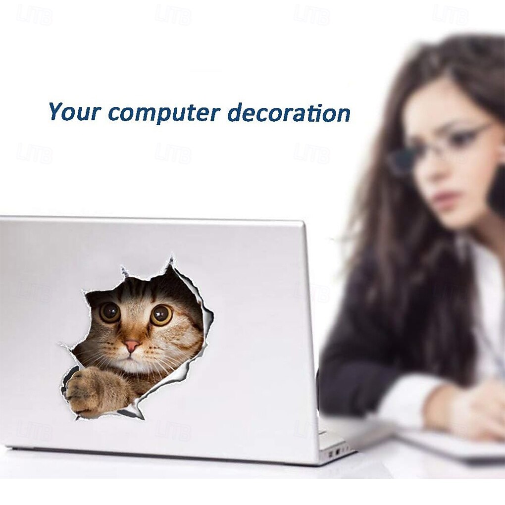 6 шт. 3D наклейки на стену кошки самоклеящиеся наклейки на стену/съемные виниловые художественные фрески для гостиной спальни туалета дома настенное украшение своими руками 2025 - $11.49 –P5