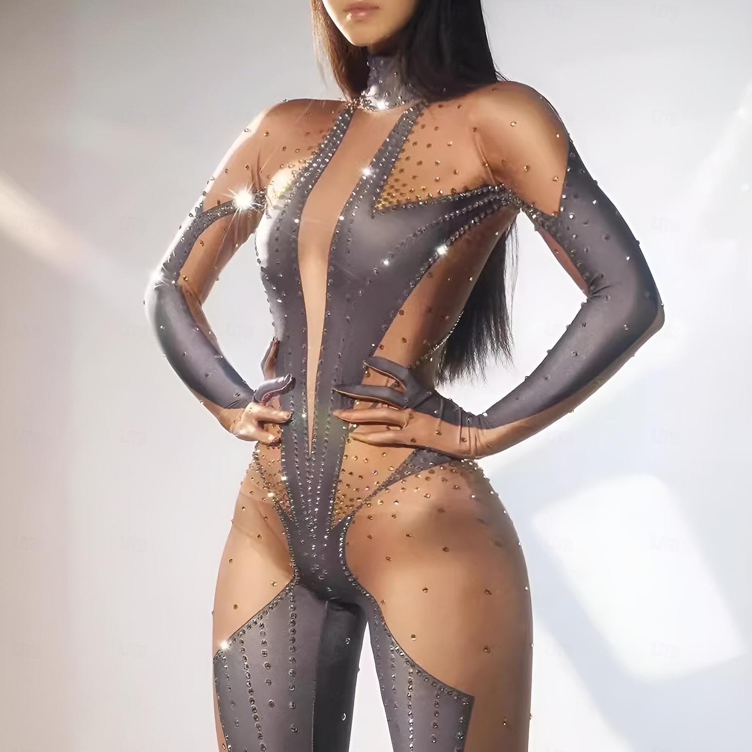 sexy pride clothes Tru Kait wears a sexy fishnet outfit to seduce her man main image 0