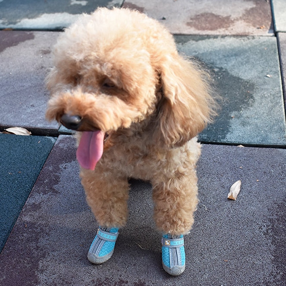 обувь для собак больших, маленьких и средних пород - дышащие ботинки для собак летом, для защиты лап на жарком асфальте, для прогулок на улице зимой, для снега, противоскользящие резиновые ботинки для 2026 - $30.99 –P9