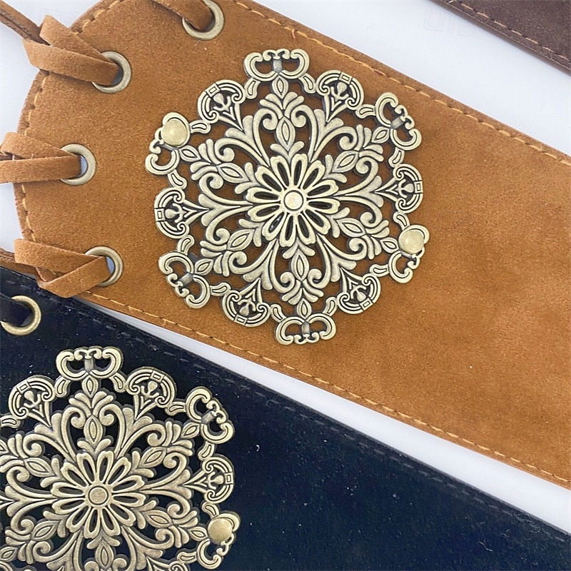 Ceinture Femmes PU Café Ceinture Taille Rue Quotidien Couleur Unie de 2025 ? $19.99 –P10