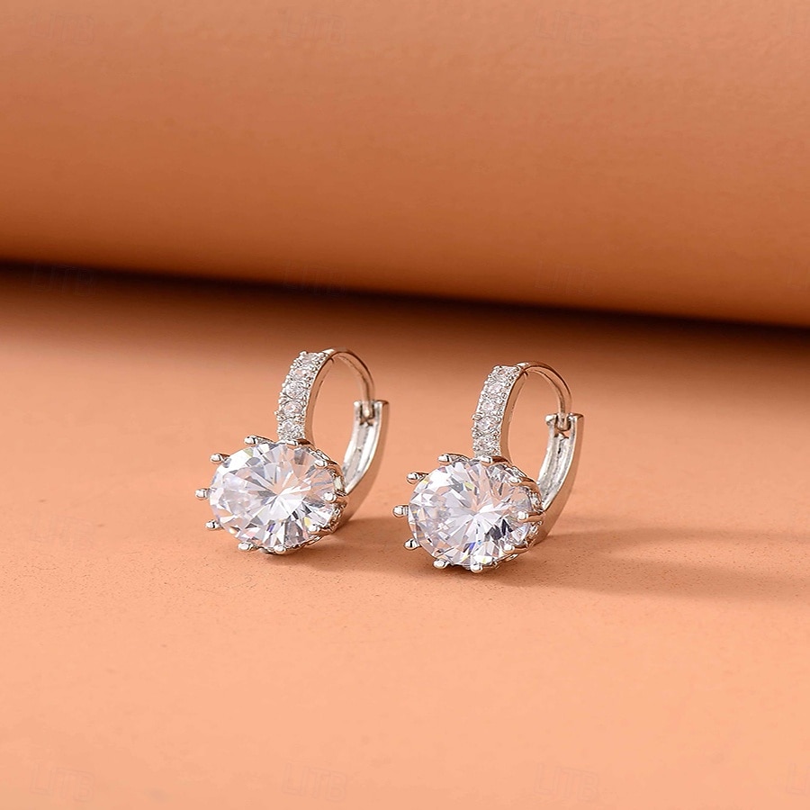 Per donna Orecchini Classico Gioia Orecchini Gioielli Argento / Nero / Rosa Chiaro Per Matrimonio San Valentino Quotidiano Ferie Festival del 2026 a $11.49 –P1