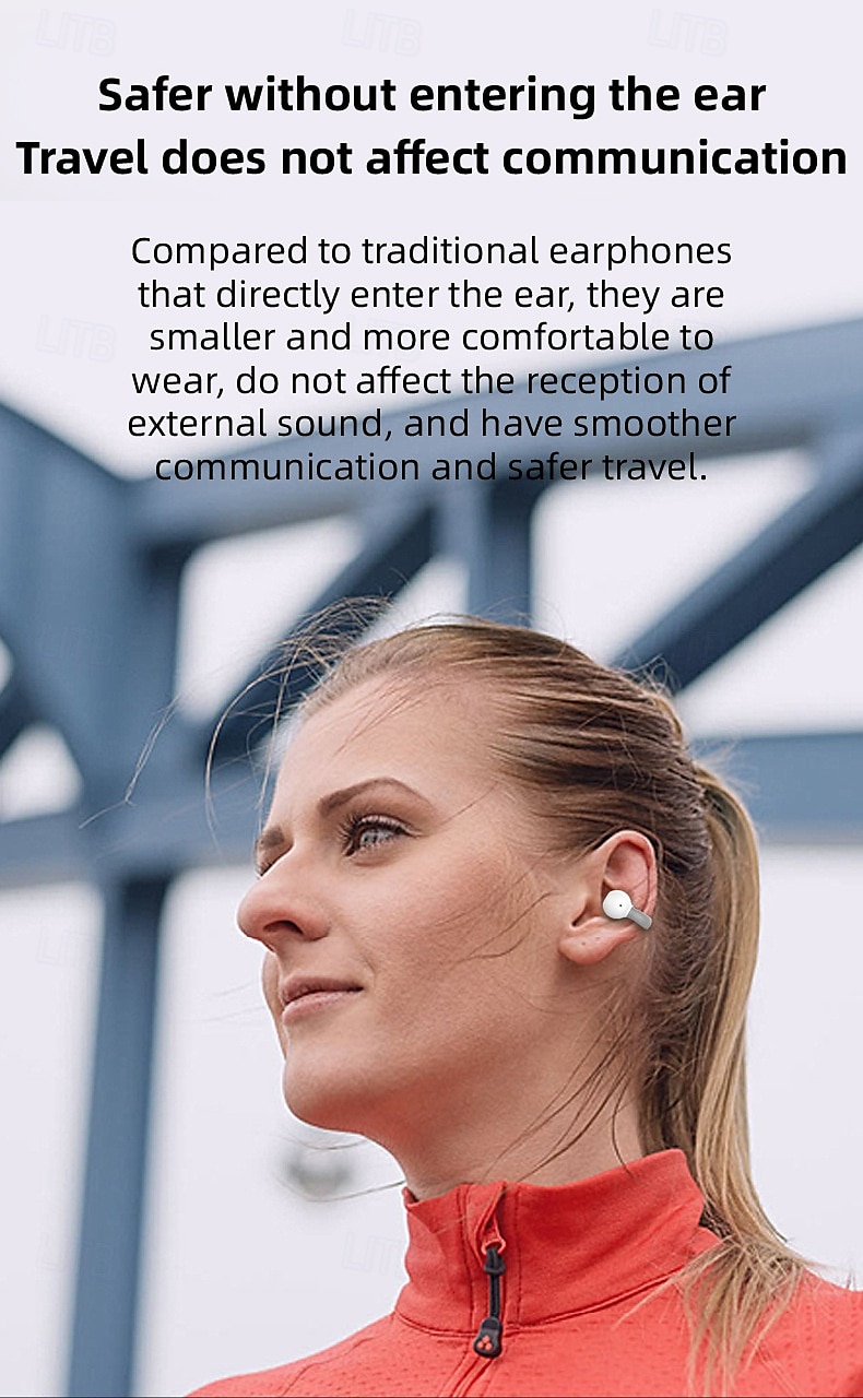 Ear Clip Bluetooth 5.0 Wireless Earbuds – Open Ear TWS Headphones with Mic, Ultra-Light, Sports Waterproof, Low Latency for Gaming, iOS/Android Compatible 2025 - $22.99 –P4