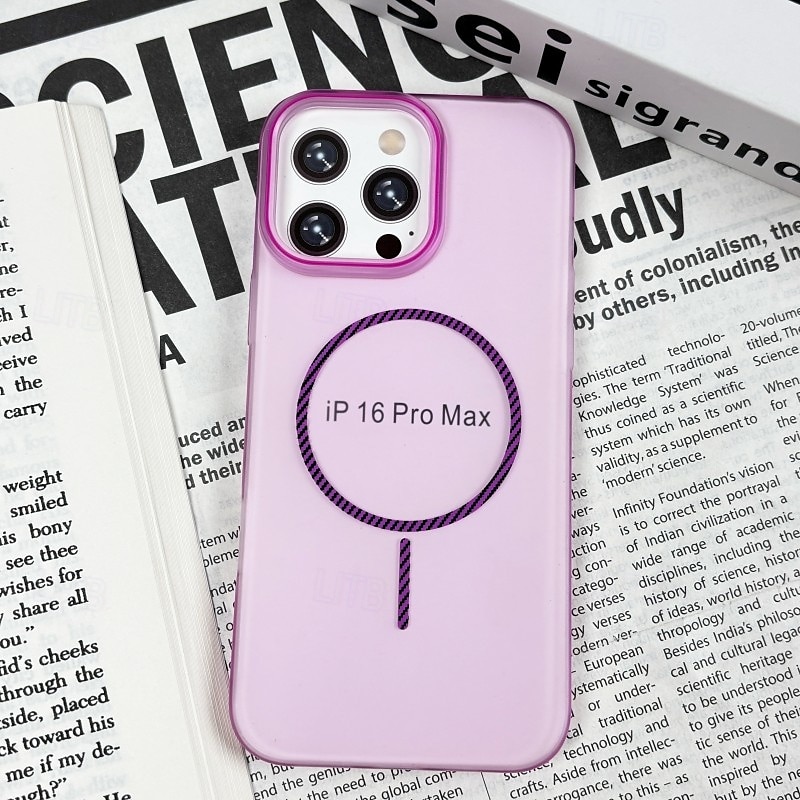 Magnetic Phone Case for iPhone 16/15/14/13/12 Pro Max/Plus – Translucent PC Back Cover, MagSafe Compatible, Magnetic Adsorption, Wireless Charging Support 2025 - $19.99 –P7