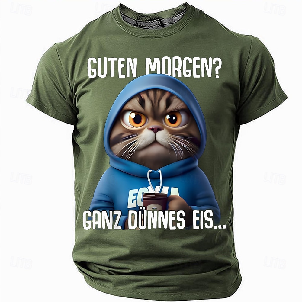 Lustige T Shirts MäNner Guten Morgen Ganz Dünnes Eis Bedruckt Herren Bekleidung 2025 - $17.99 –P2