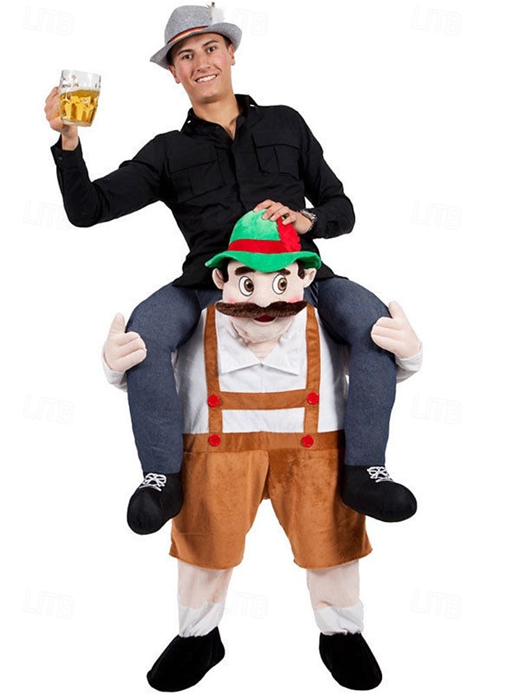 Ride-On Oktoberfest Costume Funny German Beer Man Piggyback Outfit for Adult Halloween Party Bavarian Festival Fancy Dress 2026 - $83.99 –P1