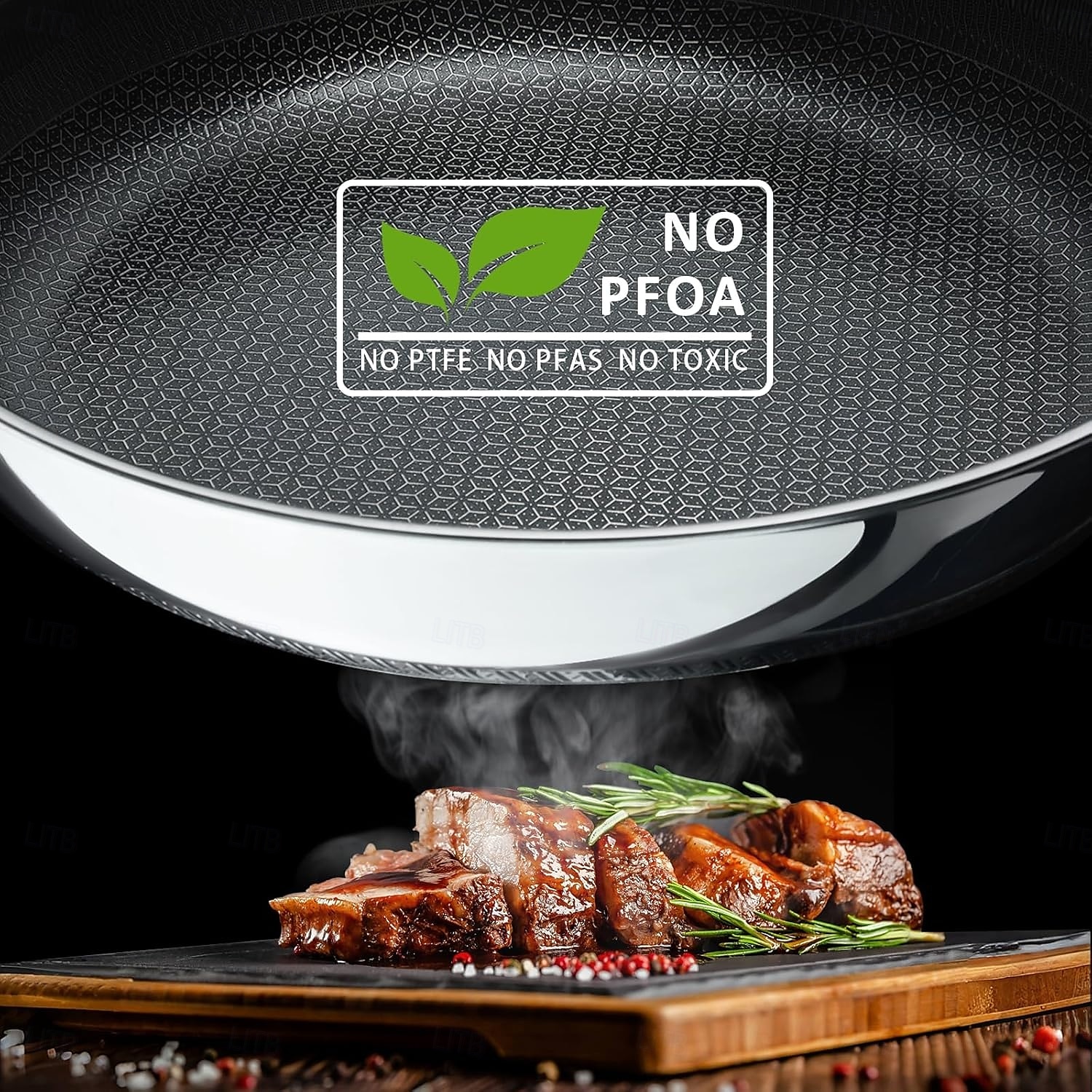 Non Stick Frying Pans, Hybrid Ceramic Stainless Steel Pan, Skillet with Stay-Cool Handle, Non Toxic, PFAS PFOA PTFE Free, Dishwasher & Oven Safe, Induction, Compatible with All Cooktops 2025 - $32.99 –P6