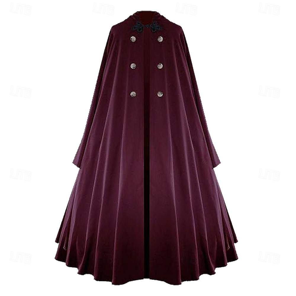 Retro Antiguo Medieval siglo 17 Capa Doctor de plaga Mujer Víspera de Todos los Santos Mascarada Rendimiento Fiesta Adultos Capa 2025 - $41.99 –P2