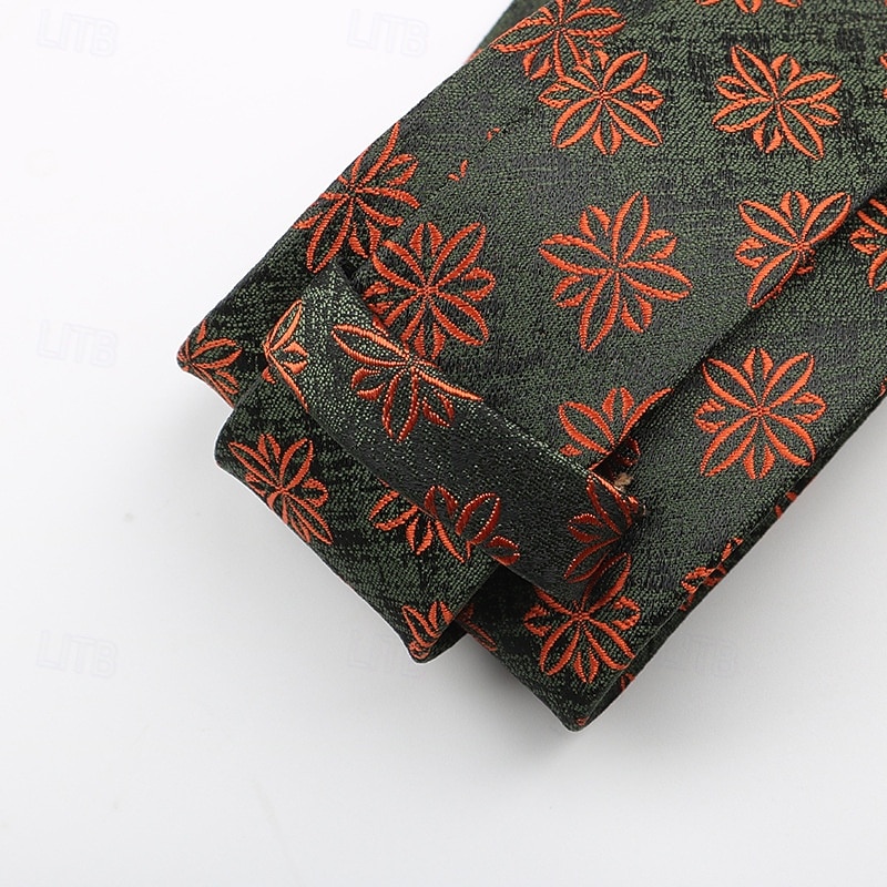 Herr Slipsar Mode Affär Jacquard Mönster Mönster Bröllopsfest Dagliga kläder 2026 - $7.49 –P7