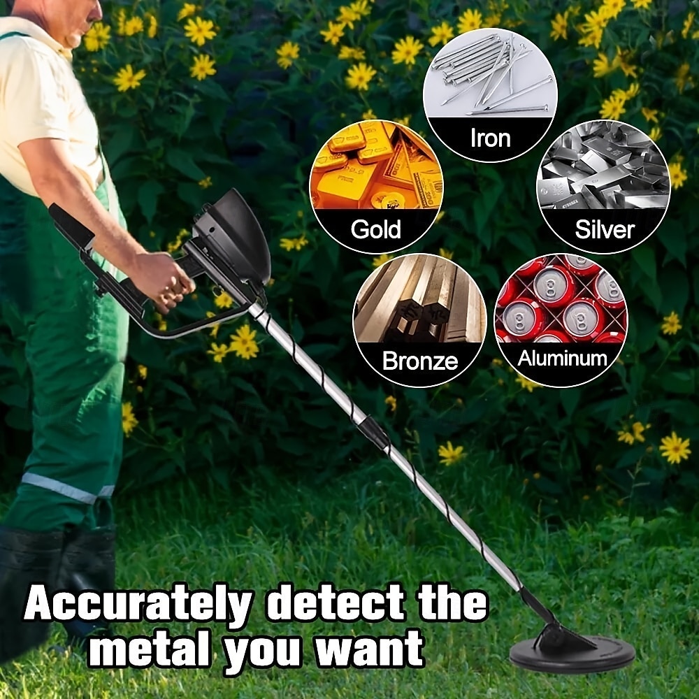 12 Inch High-Sensitivity Coil Golden Digger Deep Search Metal Detector - Adjustable Sensitivity, Advanced LCD Display, Accurate Treasure Hunter for Beginners And Professionals - Suitable for Finding L 2025 - $153.99 –P6