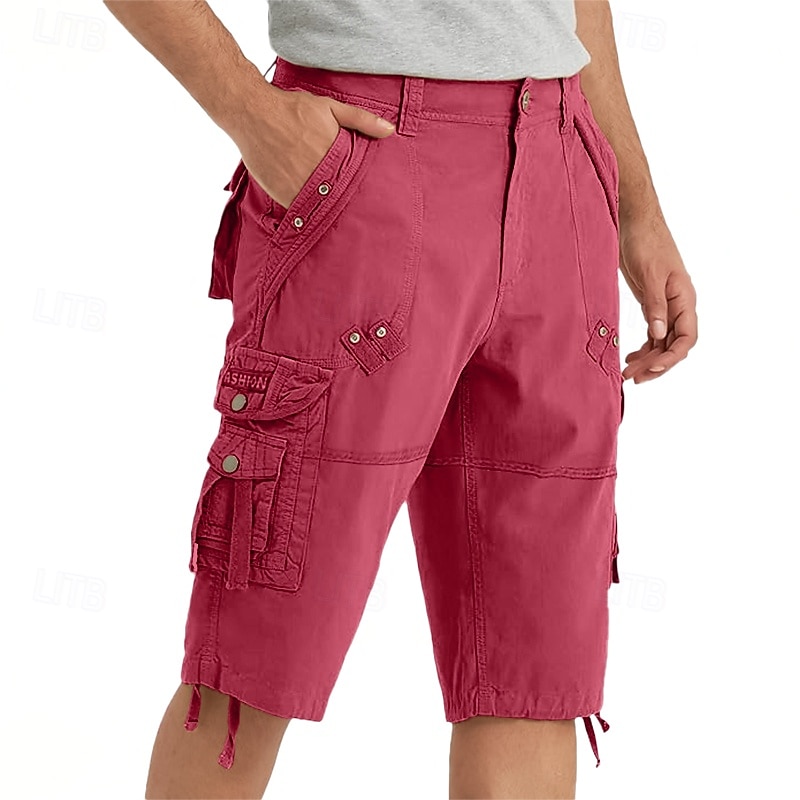 Férfi Capri Cargo rövidnadrág Outdoor Shorts Alkalmi rövidnadrág Planinarske kratke hlače Baggy rövidnadrág Többzsebes 8 Zseb Sima Nedvességelvezető Viselhető Borjú-hossz Szabadtéri Hétköznapi Napi 2025 - $33.99 –P6