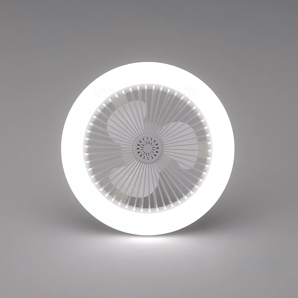 E27 LED Ceiling Fan Light Bulb with Remote Control 7.5inch 3 Color Temp Silent Dimmable Fanlight with 3 Fan Speed for Bedroom Dining Room Study 2025 - $13.49 –P6