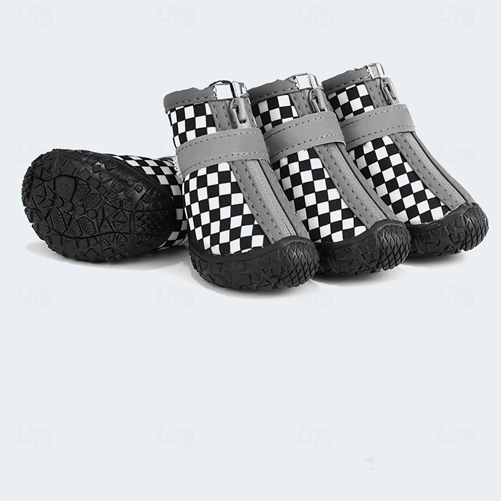 Zapatos para perros grandes, pequeños y medianos: botas transpirables para perros para verano, pavimento caliente, protector de patas para caminar al aire libre, botines de goma antideslizantes para 2025 - $23.99 –P5
