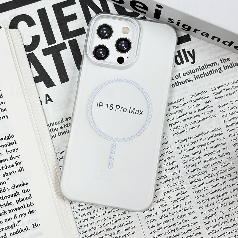 Magnetic Phone Case for iPhone 16/15/14/13/12 Pro Max/Plus – Translucent PC Back Cover, MagSafe Compatible, Magnetic Adsorption, Wireless Charging Support 2025 - $19.99 –P9