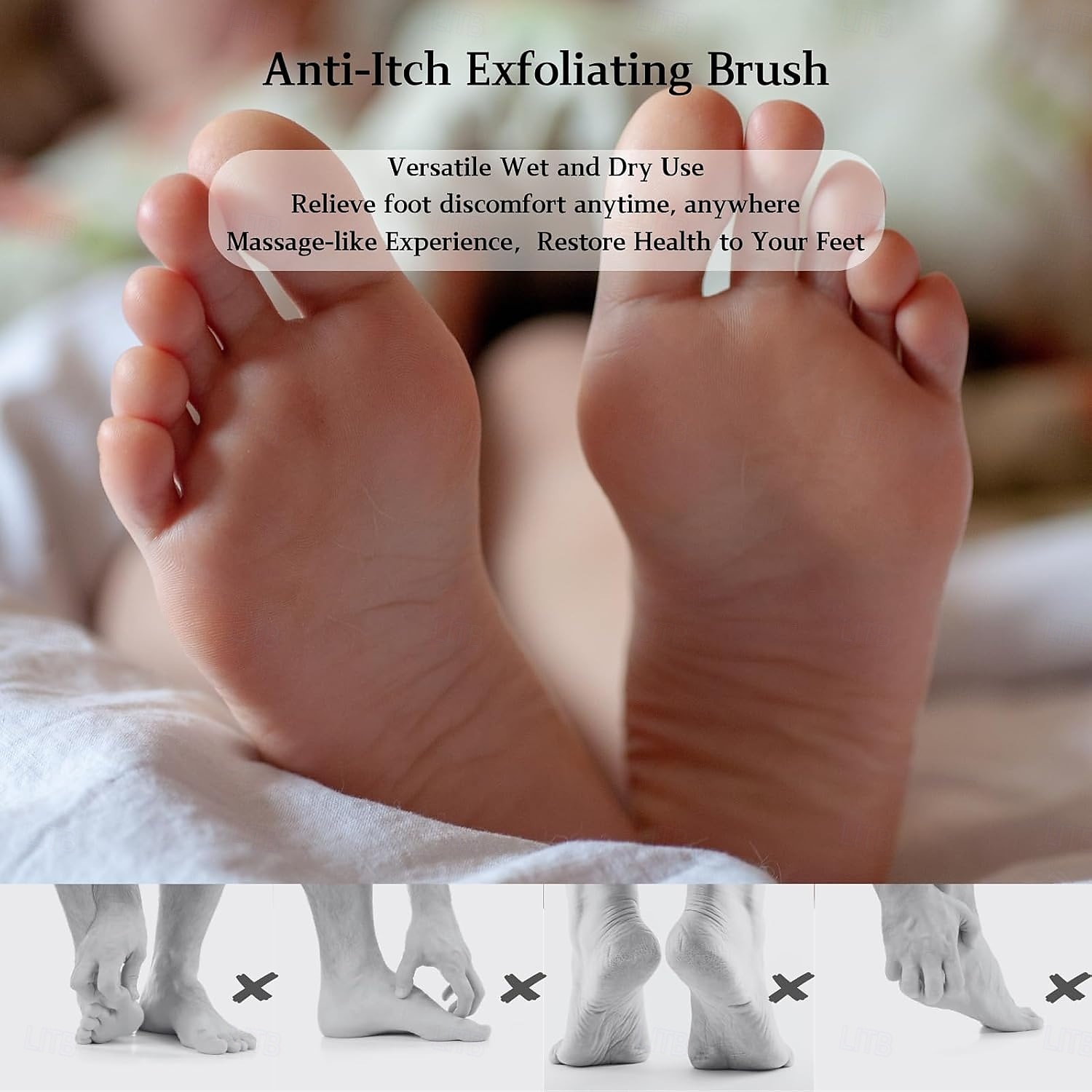 Toe Cleaning Brush, Toe Gap Cleaning Brush Long Handle,Silicone Foot Scrubber for Shower,Feet Cleaner Scrub Foot Care for Seniors,Elderly, Men and Women 2025 - $9.99 –P11