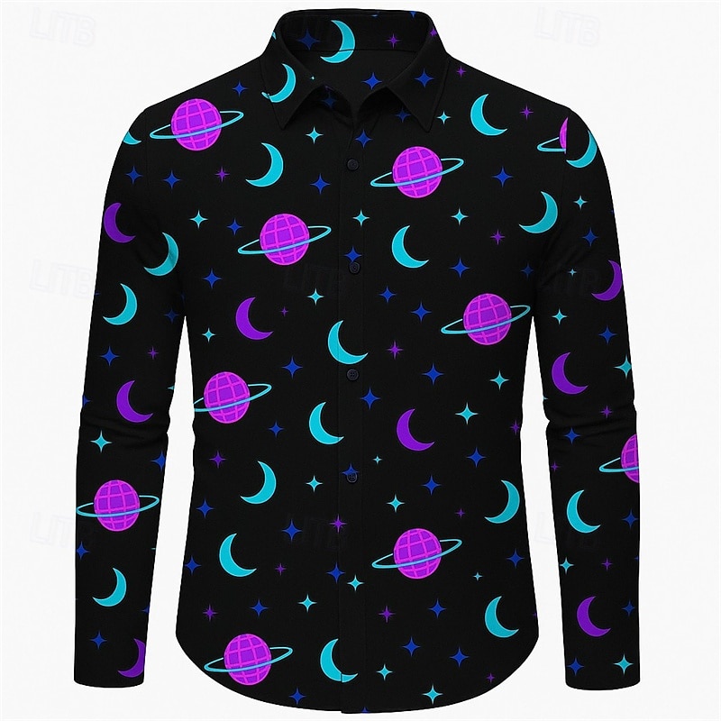 Retro 70. léta Tričko Disko Geometrické tvary Pánské předvečer Všech svatých Karneval Pride Parade Měsíc hrdosti Festival Dospělé Tričko 2025 - $27.99 –P1