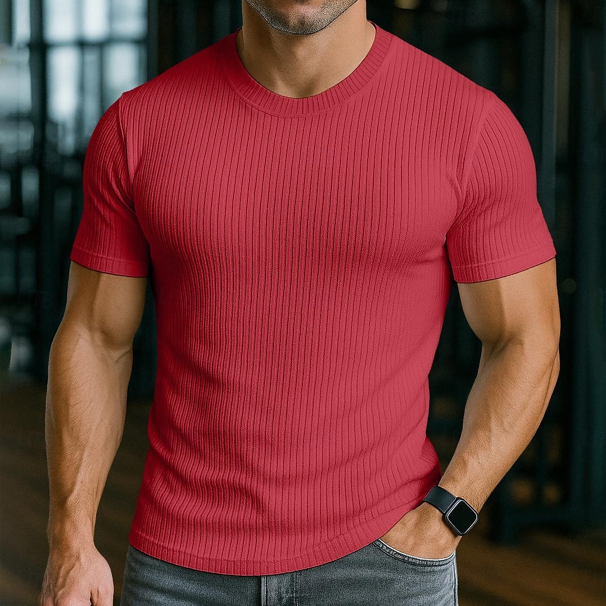 Pánské Tričko Svalová košile Tričko s žebrovaným úpletem Tričko Top Krátké rukávy Tričkový Léto Celý rok Bez vzoru Pit Strip Módní Designové Základní Jednoduchý Dovolená ulice Ležérní Bílá Černá Šedá 2025 - $16.49 –P9