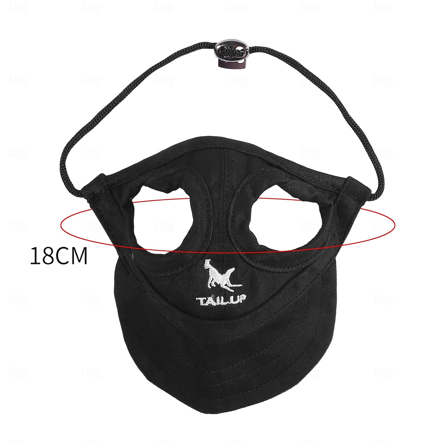 Hunde-Baseballkappe, Hunde-/Katzen-Sommer-/Strand-Schirmmütze mit Ohrlöchern, verstellbare Welpen-Sonnenhaube, Kopfbedeckung 2025 - $15.49 –P6