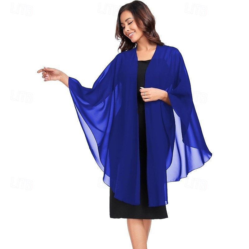 Șaluri și șaluri pentru femei pentru rochie de seară, eșarfă din șifon, eșarfă elegantă și moale din pashmina, eșarfă de mireasă pentru nuntă 2025 - $59.99 –P7