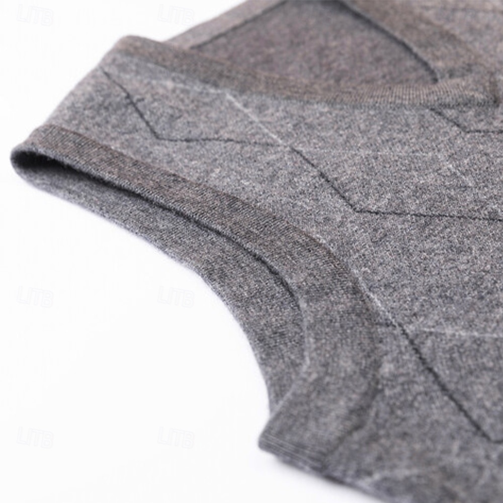 Herren Pullunder Stricken Jacquard Geometrisches Muster V Ausschnitt Täglich Westen Urlaub Heim Bekleidung Ärmellos Sommer Frühling Schwarz Khaki S M L 2025 - $57.99 –P6