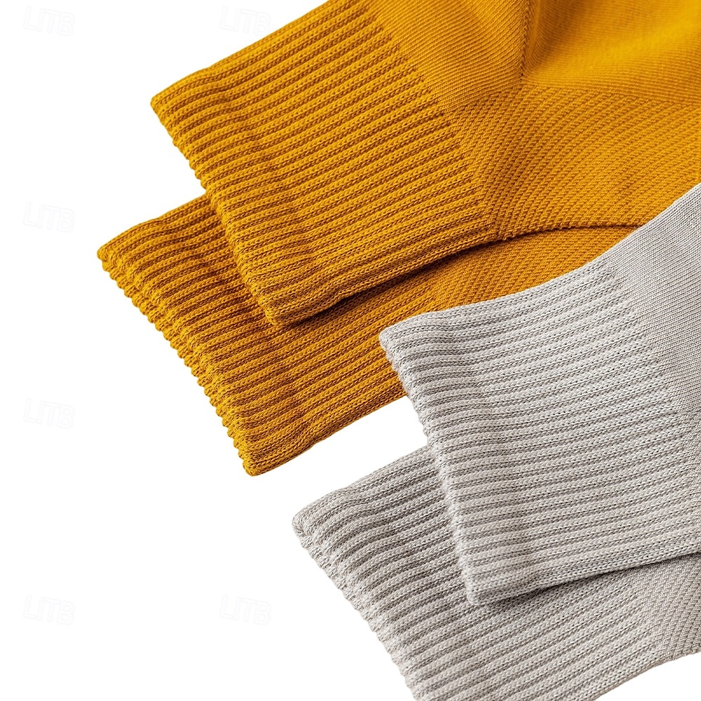 Herr 1 par Socka Ankel- och sneakersstrumpor Svart Vit Färg Slät Skola Formell Utomhus Tunn Sommar Vår Höst Dagligen Ledigt 2025 - $3.99 –P8