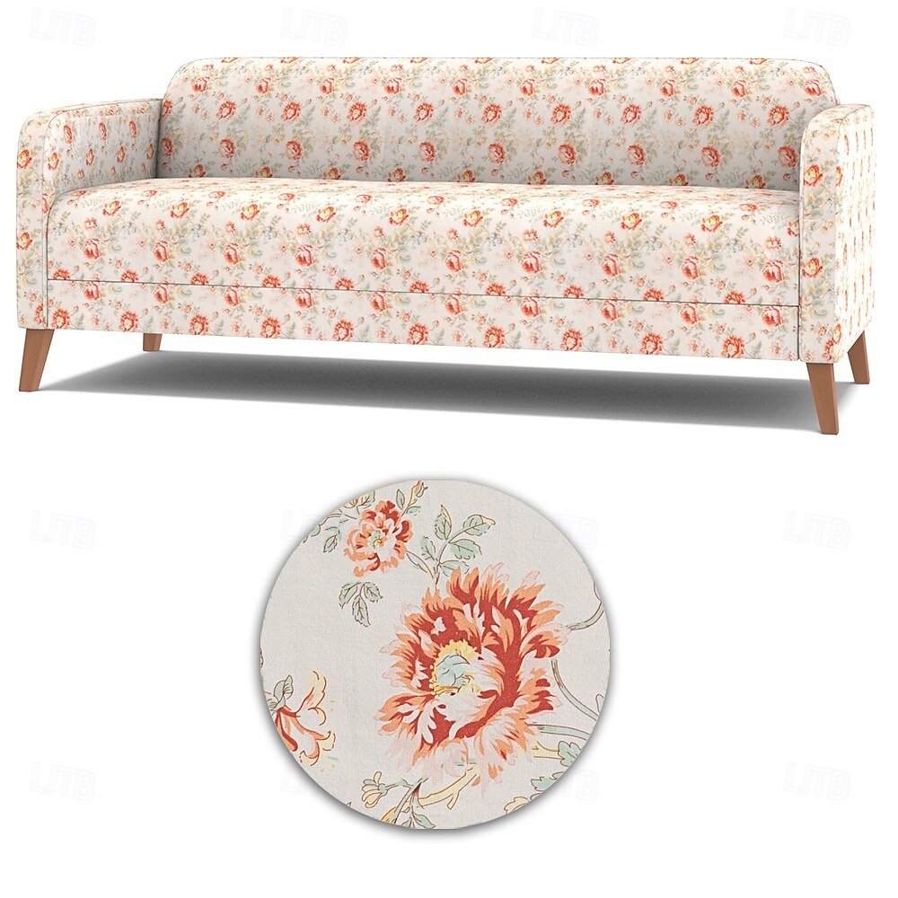 Funda de sofá 100 % algodón, adecuada para sofás Linanäs con fundas acolchadas florales. 2025 - $111.99 –P7