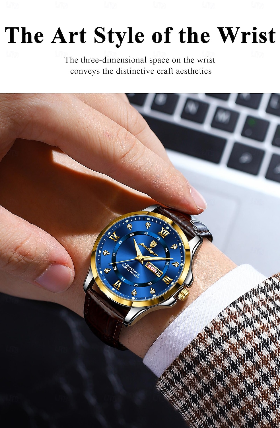 Top Luxury Man Watch Date Week Waterproof Luminous Leather Men Wristwatch Casual Male Clock Sports Men's Quartz Watches 2025 - $37.99 –P9