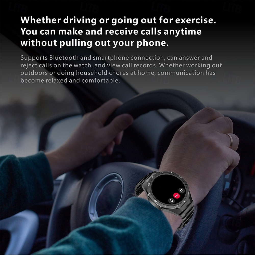 S6Pro Smart Watch 1.62" Bluetooth Fitness Tracker for Men with Compass, Step Counter, Call & Message Reminder, Sleep Monitor, Voice Assistant, IPX Waterproof, Compatible with Android iOS 2025 - $59.99 –P7