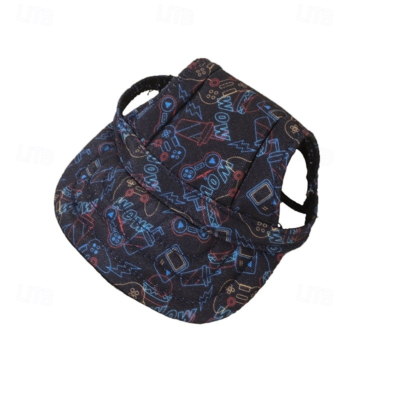 Gorra de béisbol para perro, visera playera de verano para perro y gato con agujeros para las orejas, tocado ajustable para cachorros 2025 - $15.49 –P20