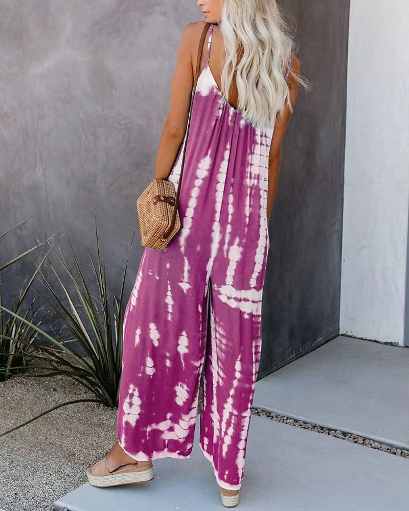Per donna Normale Tuta Streetwear Tinta a nodi Senza Maniche Scollo a V Tasca Streetwear Quotidiano Vestibilità regolare Giallo Rosa Rosso Estate del 2026 a $23.99 –P11