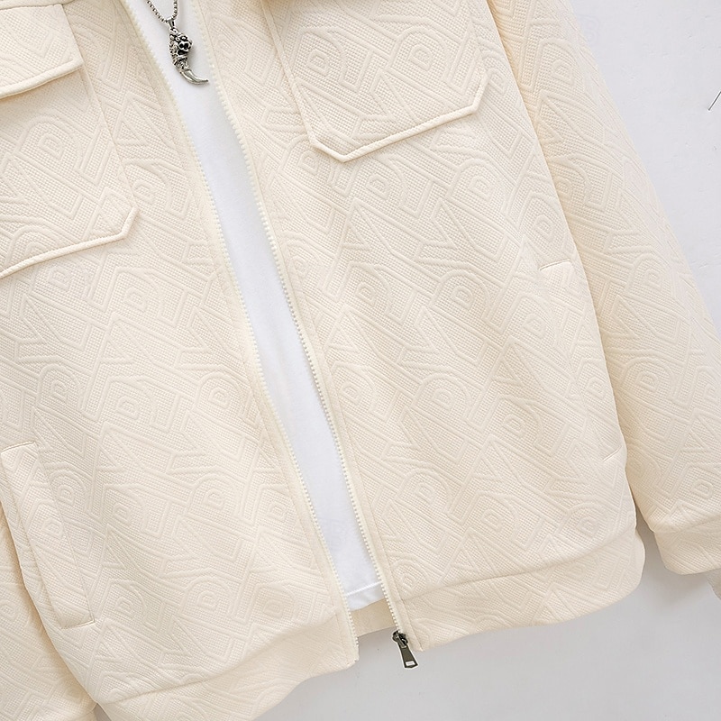 Homme Veste Légère Chemise Veste Veste de transition Vacances Quotidien Chaud Avec Poches Été N / C Uni Mode Classique Revers Régulier Noir Blanche Kaki Gris Veste de 2025 ? $39.99 –P8