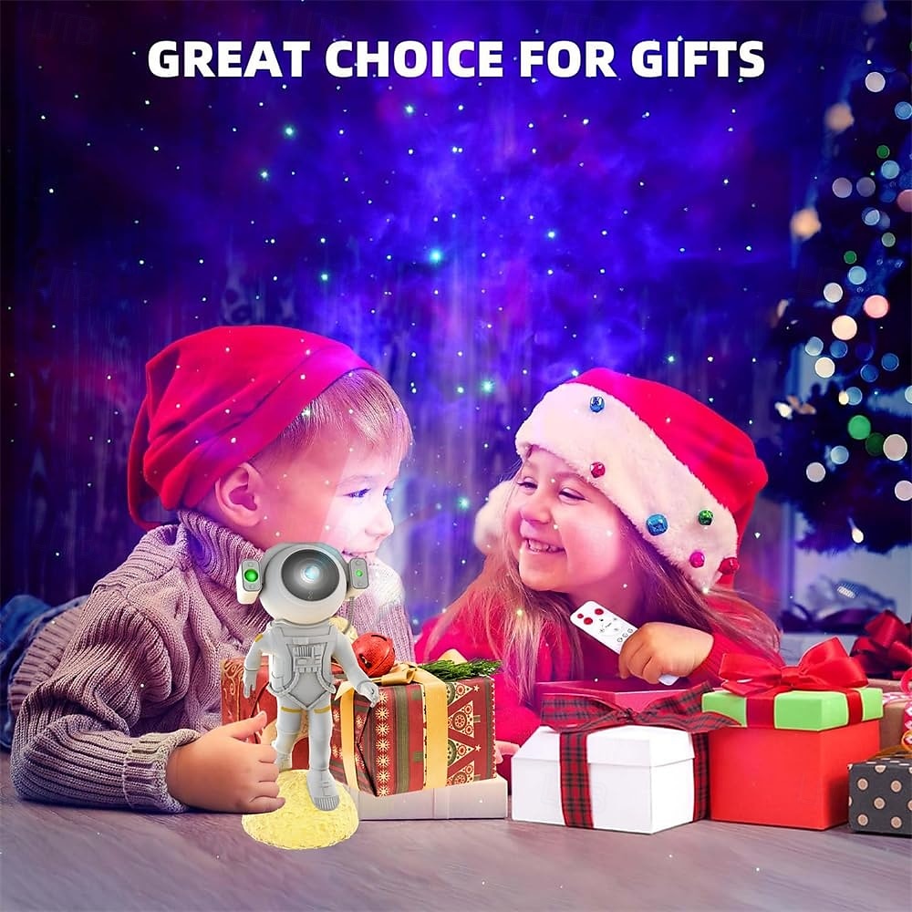 1 Pc Galaxy Projector Lamp Standing Astronaut Shaped Starry Sky Projection Light Astronaut Starry Sky Atmosphere Light Party Dinner Bedroom Restaurant Atmosphere Light Type-C Plug in 2025 - $32.99 –P7