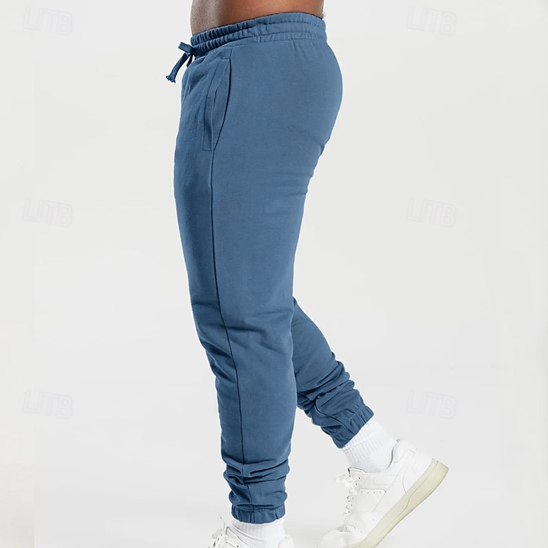 Herren Jogginghose Hose Kordelzug Tasche Elastischer Bund Einfach Komfort Atmungsaktiv Täglich Outdoor Ferien Urlaub Mode Blau Schwarz Mikroelastisch 2026 - $22.99 –P14