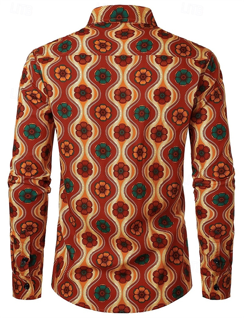 Retro Vintage 1970s Shirt Disco Geometic Psychedelic Men's Halloween Carnival Music Festival Pride Parade Pride Month Adults' Shirt 2025 - $27.99 –P2