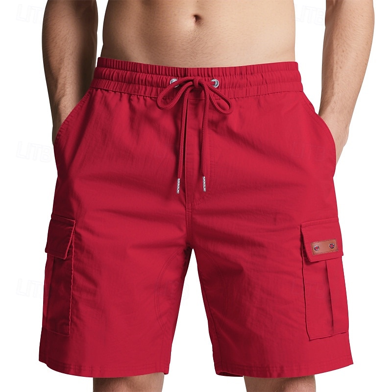Per uomo Pantaloncini cargo Shorts Pantaloncini Estivi Coulisse Elastico in vita Multi-tasche Semplice Comodità Indossabile Lunghezza al ginocchio All'aperto Sport Quotidiano Moda Casual Nero Giallo del 2025 a $17.99 –P15