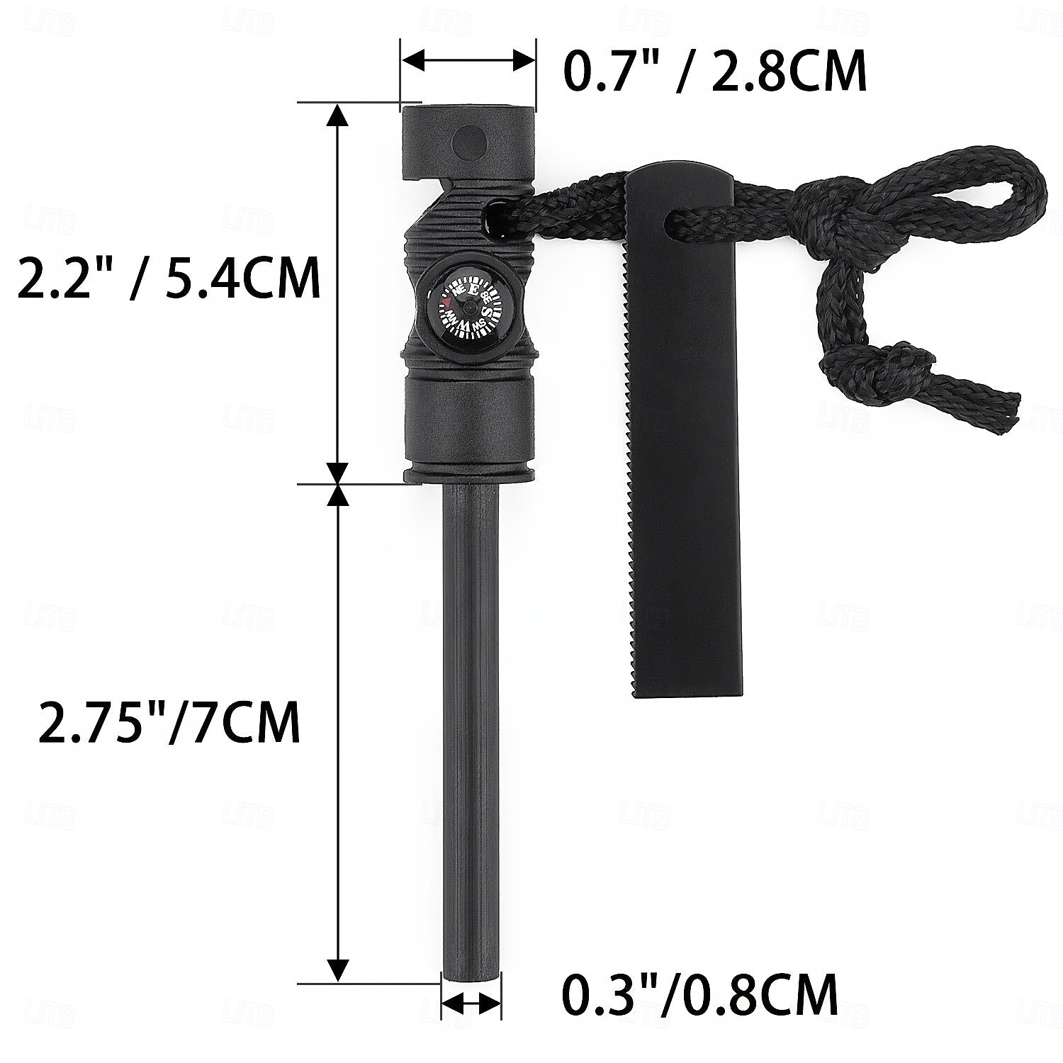 Kit accendifuoco portatile di alta qualità con selce e acciaio - strumento di sopravvivenza compatto e multiuso con barre di magnesio, spago esca per campeggio, escursionismo, EDC e situazioni di del 2025 a $7.99 –P11