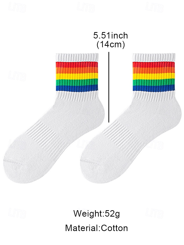 Men's Rainbow Pride Socks - Colorful LGBT Festival Accessory for Everyday Wear, Sports and Pride Events 2025 - $9.99 –P6