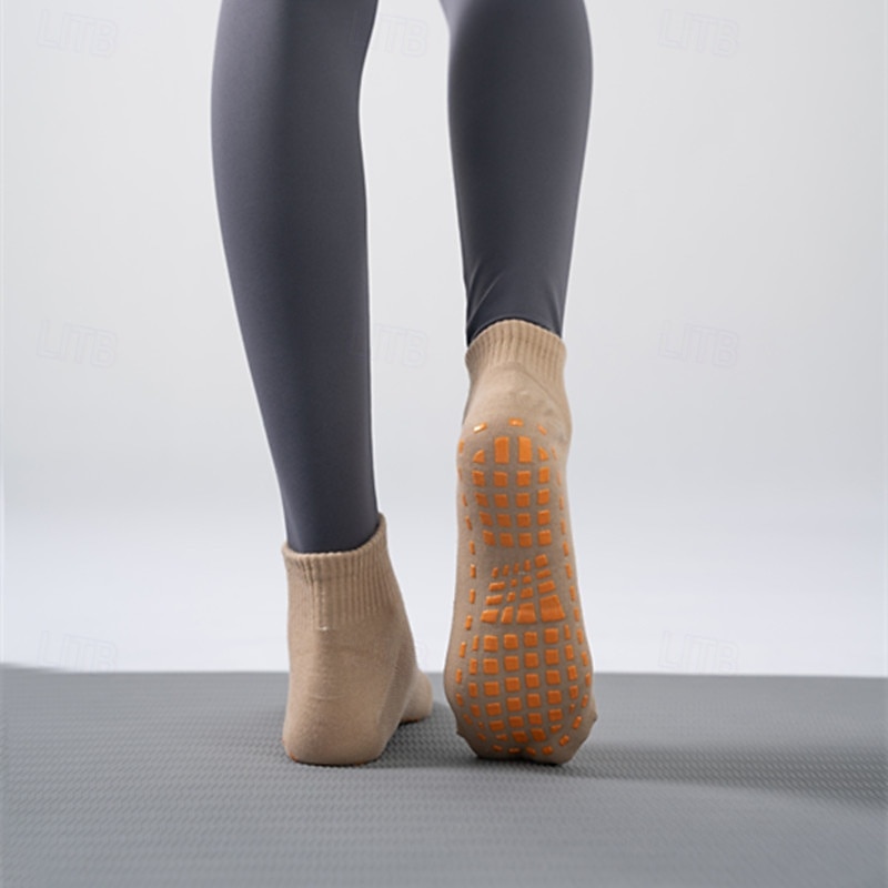 4 Paar Grip-Pilates-Socken für Damen, rutschfeste Yoga-Sportsocken, atmungsaktive Trampolin-Grip-Socken für Kinder und Erwachsene, Baby-Bodensocken mit Silikon-Grip für Tanz, Zuhause, Fitnessstudio, 2025 - $9.99 –P7