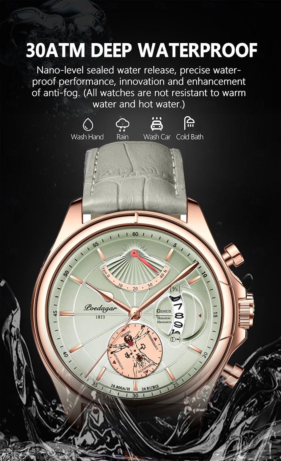 Men Watch Fashion Top Luxury Sport Men's Wristwatch Waterproof Luminous Leather Date Quartz Watches 2026 - $28.99 –P9