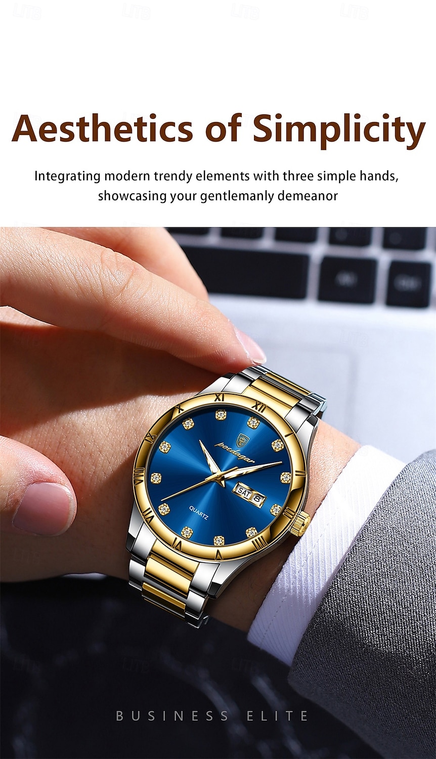 2025年 878 新作 多機能 メンズ レトロウォッチ ダブルカレンダー ナイトライト 防水 メンズ クォーツウォッチ  コレクション – $19.99 –P3