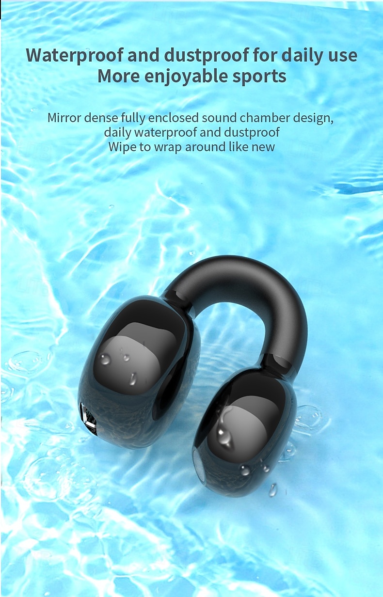 2025年 オープンイヤーワイヤレスBluetoothヘッドセット – イヤークリップデザイン、軽量で快適なフィット感、Bluetooth 5.3 ドライビング、スポーツ、日常使用に最適  コレクション – $20.99 –P8
