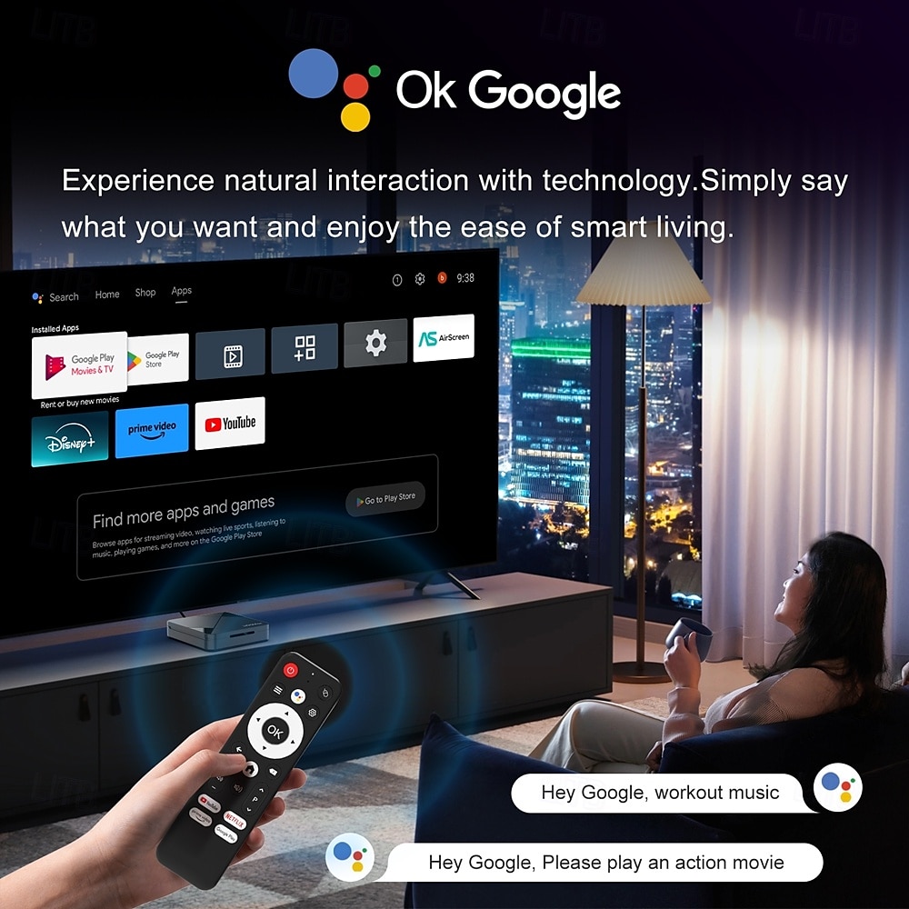 H96max Android TV Box with 4K Ultra HD, WiFi 6, Bluetooth 5.4, USB 3.0 – Smart Media Player for Streaming, Gaming, Screen Cast & Home Theater 2025 - $63.99 –P5