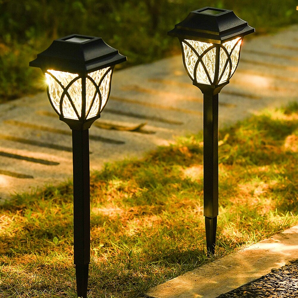 2 Pcs Outdoor Pathway Lights Solar Waterproof Floor Plug in Light Courtyard Garden Path Park Street Pool Villa Decorative Light Landscape Light Lighting 2025 - $14.99 –P11