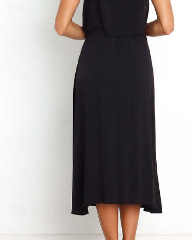 Femmes Jupe Basique Occasionnel Midi Taille Basse Jupes Uni Froncé Micro-Élastique Vacances Rue Noir Blanche Vert Menthe Vert Été Coton de 2025 ? $21.99 –P13