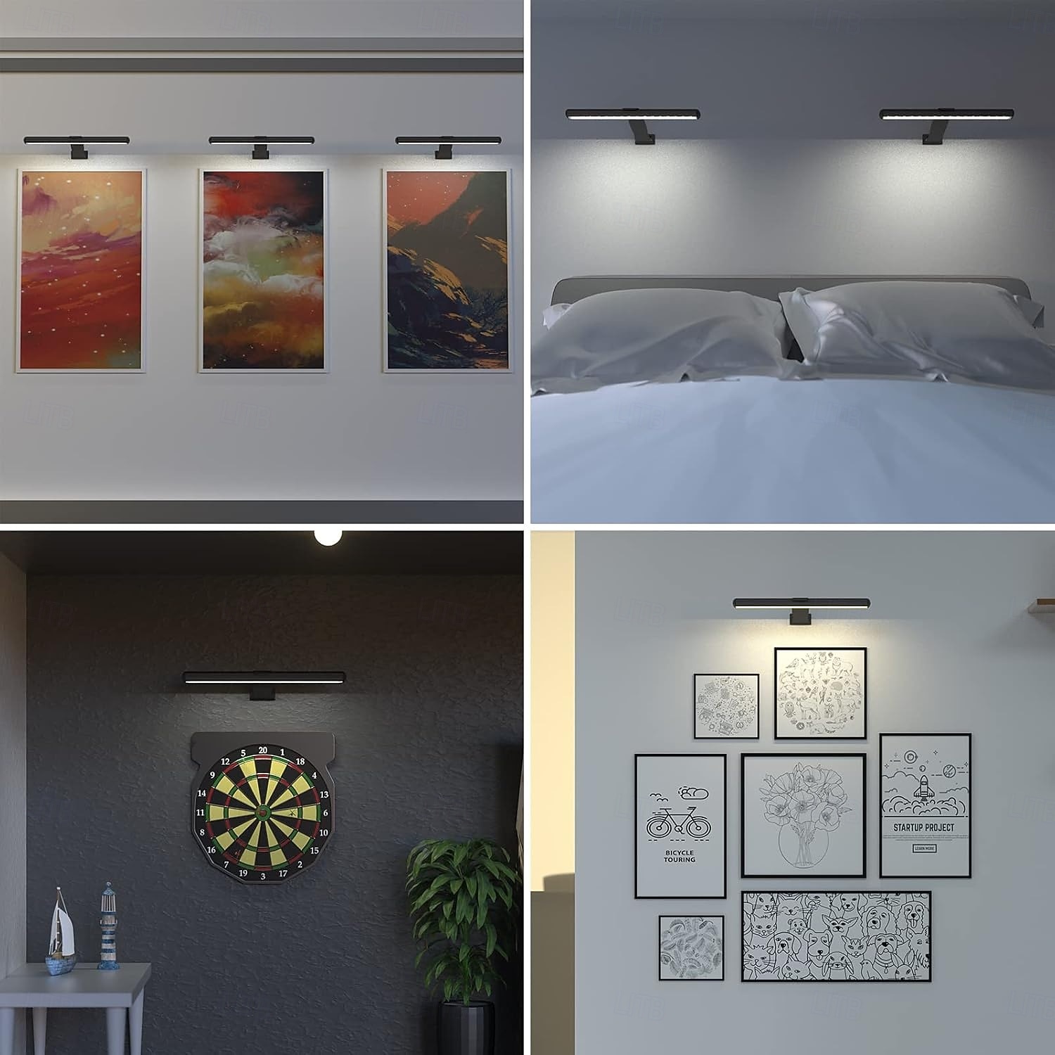 2025年 絵画用 LED ピクチャーライト（プラグイン式）、充電式で調節可能なアートライト、アートワークの展示用ギャラリーウォールライト  コレクション – $29.99 –P11