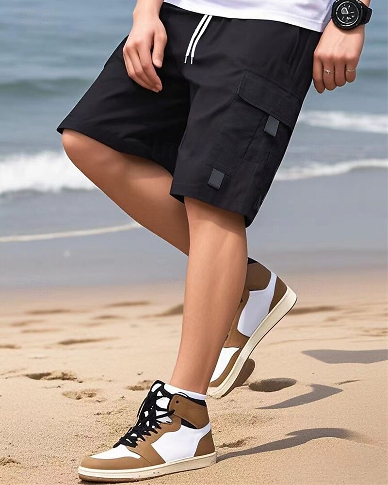 Per uomo Pantaloncini cargo Shorts Pantaloncini Estivi Coulisse Elastico in vita Multi-tasche Semplice Comodità Indossabile Lunghezza al ginocchio All'aperto Sport Quotidiano Moda Casual Nero Blu del 2025 a $20.99 –P12