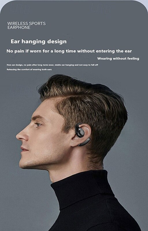 GD06 Open-Ear Wireless Earbuds Bluetooth 5.3 – TWS Clip-On Sport Headphones with Mic, Low Latency Gaming, HD Call, IPX5 Waterproof 2025 - $19.99 –P4